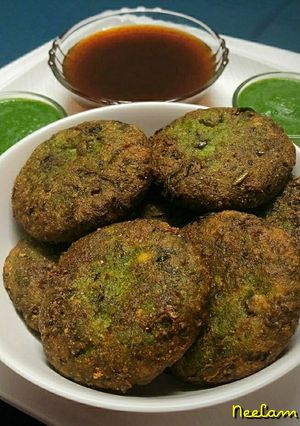 A picture of Lajij Paneer Stuff Matar Veg Kebab.