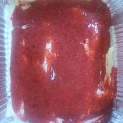 A picture of Strawberry Cheese Cake Dip.
