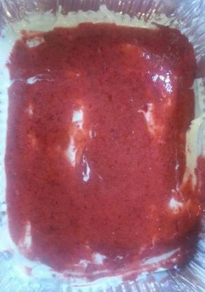 A picture of Strawberry Cheese Cake Dip.