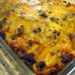 A picture of Mom's Breakfast Casserole.