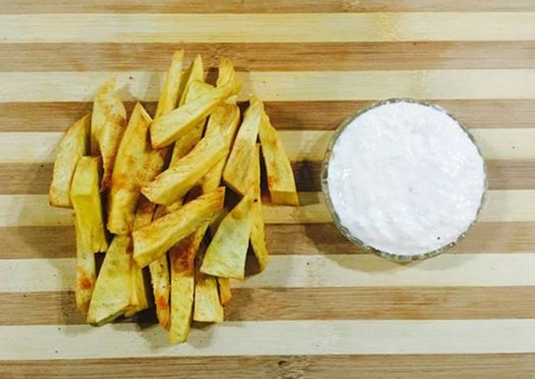 FRYday - Breadfruit Fries with Morai Sauce