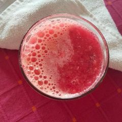 A picture of Apple beetroot carrot(ABC) juice.