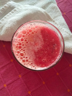 A picture of Apple beetroot carrot(ABC) juice.