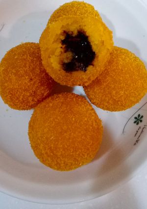 Foto resep Bola bola ubi isi coklat