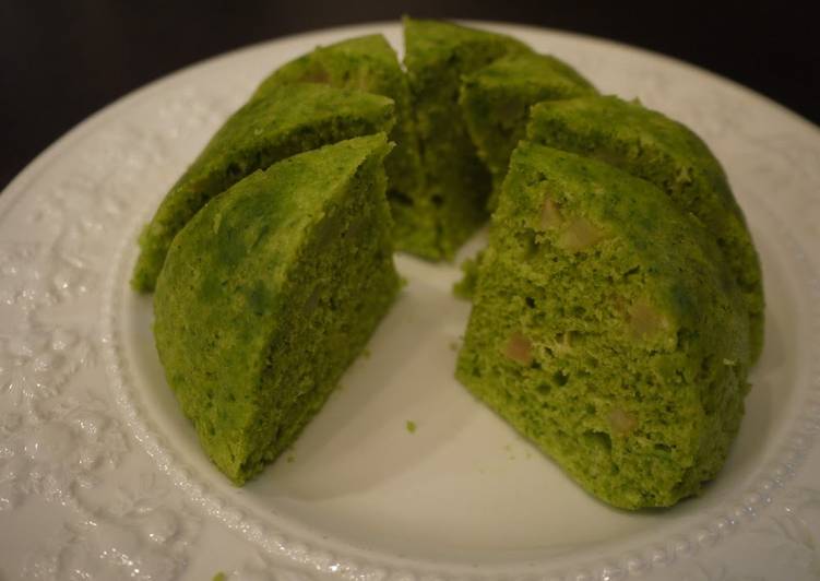 How to Make Speedy Microwaved Komatsuna and Apple Dome Cake