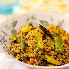 A picture of Gluten-Free Curry Flavored Quinoa Risotto.
