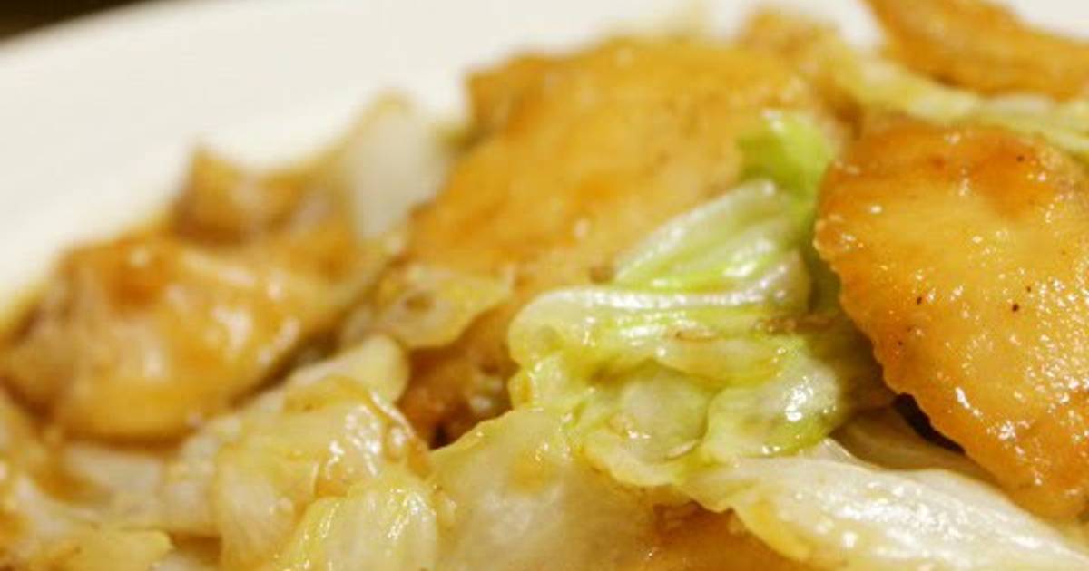 Tender Chicken Breast and Cabbage StirFry in Delicious Sauce Recipe by cookpad.japan Cookpad
