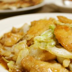 A picture of Tender Chicken Breast and Cabbage Stir-Fry in Delicious Sauce.
