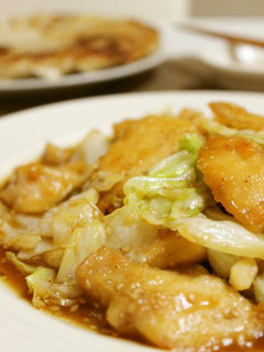 A picture of Tender Chicken Breast and Cabbage Stir-Fry in Delicious Sauce.