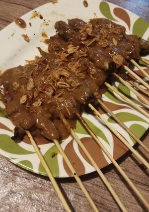 Foto resep Sate ayam / Chicken Satay With Peanut Sauce