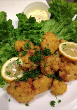 A picture of Deep-Fried Cauliflower Nuggets.