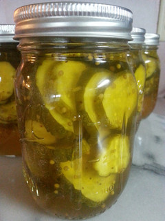 A picture of Bread and Butter Pickles.