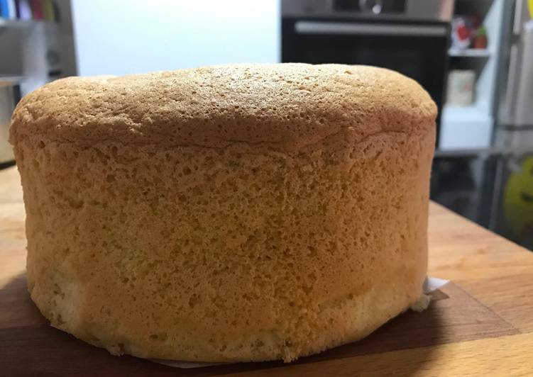 Bizcocho básico de vainilla para tartas