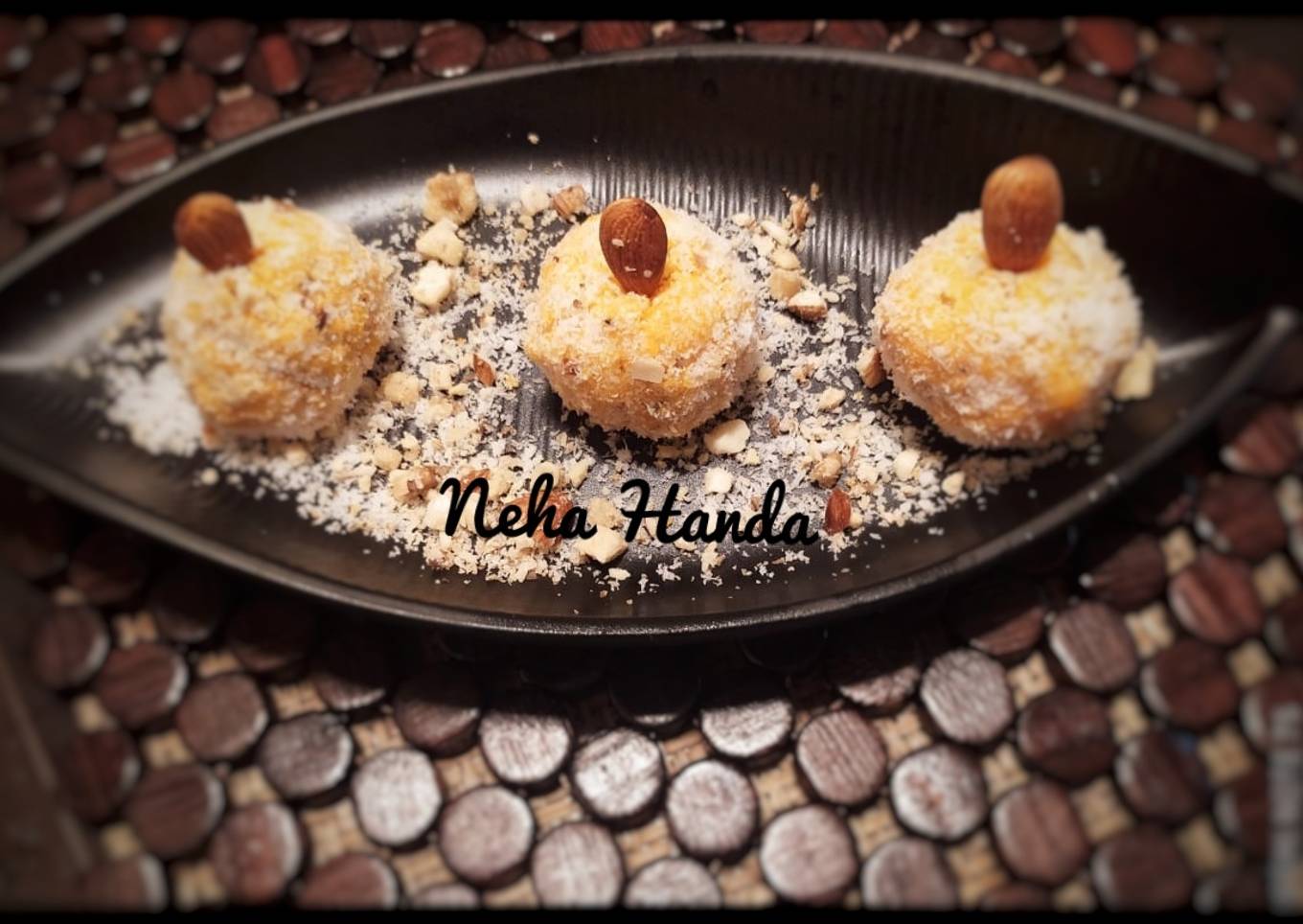 Instant coconut laddu