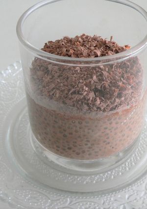 Une photo de Chia pudding au chocolat