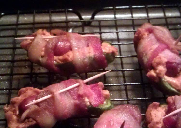 Recipe of Perfect jalapeno poppers stuffed with lil’ smokies