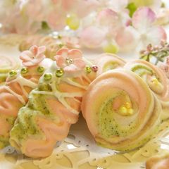 A picture of Cute and Easy Spritz Cookies for Hina Matsuri (Doll Festival).
