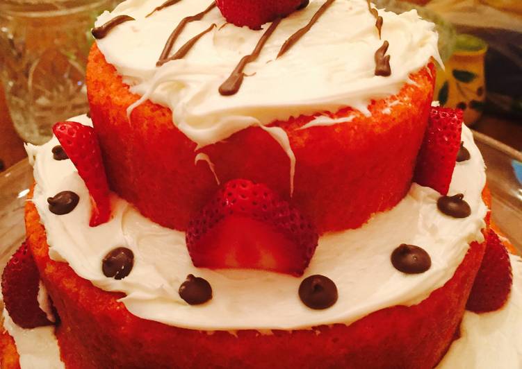 Recipe of Any-night-of-the-week Strawberries And Dream Cake