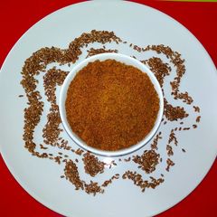 A picture of Flax seeds chutney.