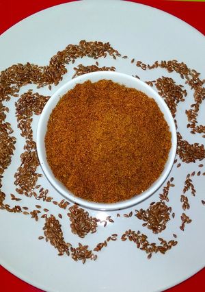 A picture of Flax seeds chutney.