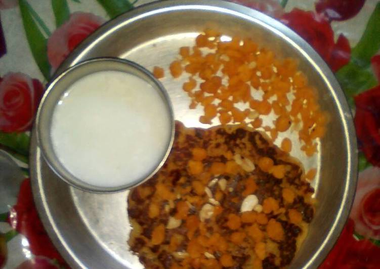 Recipe of Favorite Sweet boondi stuffed parantha