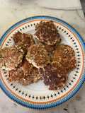 Minipancakes de Avena, Banana y Nuez