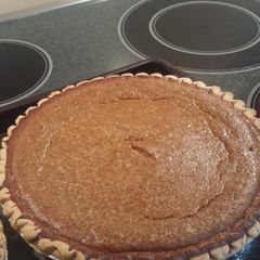 Grandma's pumpkin pie A picture of Grandma's pumpkin pie.