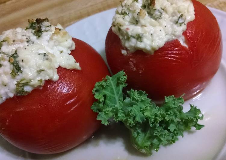 Recipe of Quick Cheesy Stuffed Tomatoes