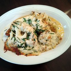 Cauliflower Cheese "Steaks" A picture of Cauliflower Cheese "Steaks".