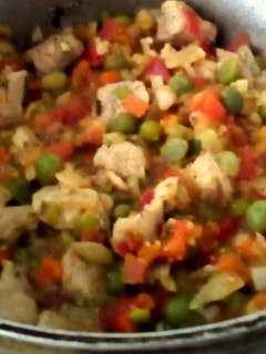 Una foto de Verduras al Ajillo con Carne