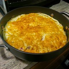 A picture of I'm too tired to cook Chicken Fried Steak Casserole.