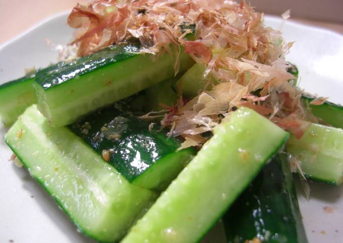 Steps to Prepare Award-winning Instant Prep! Japanese Pub-style Salt Cured Cucumbers