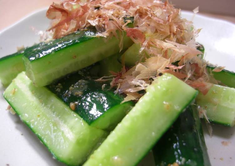 Simple Way to Prepare Award-winning Instant Prep! Japanese Pub-style Salt Cured Cucumbers