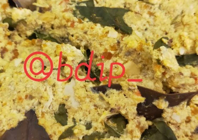 Pepes telur rajungan