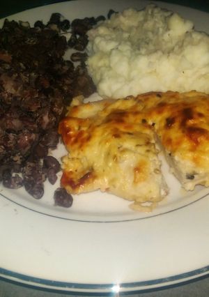 A picture of Parmesan Crusted Greek Yogurt Chicken.