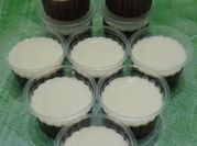 Gambar fla pudding coklat biasa