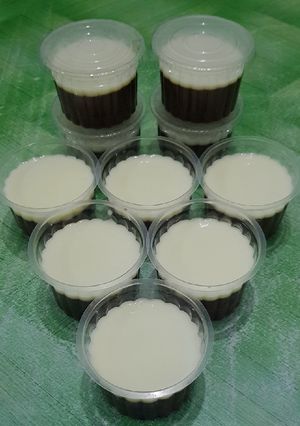 Foto resep Puding coklat vla vanila Praktis Ekonomis