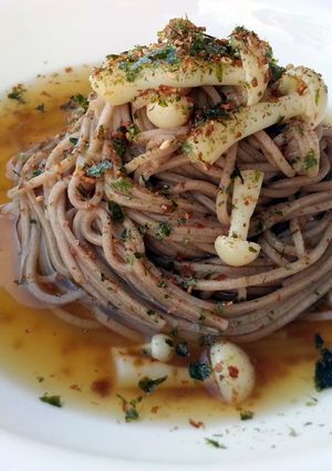 A picture of Soba Noodle SoupWith Mushroom.