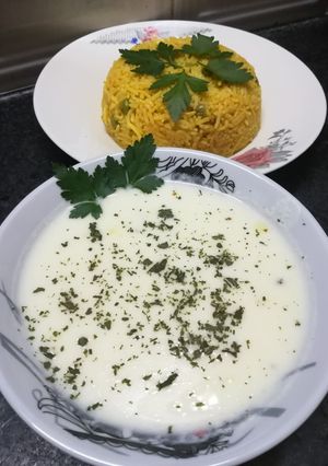 صورة لوصفة شوربه اللبن 😋👌👌