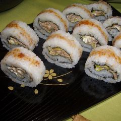 A picture of Ginger Pork Sushi Rolls.