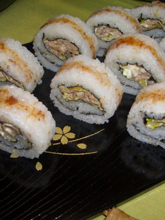 A picture of Ginger Pork Sushi Rolls.
