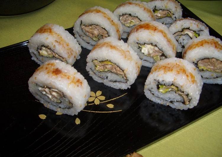 Simple Way to Prepare Super Quick Homemade Ginger Pork Sushi Rolls