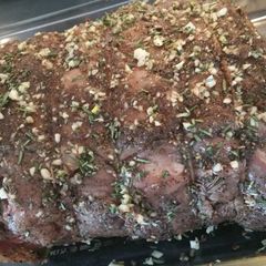 A picture of Boneless Garlic and Rosemary Prime Rib.