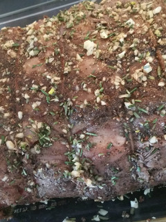 A picture of Boneless Garlic and Rosemary Prime Rib.