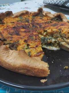 Foto de Tarte de Abóbora e Espinafres