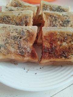 A picture of Toast Bread with Chia Seeds toppings.
