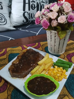 Foto resep Tenderloin Steak with Blackpepper sauce