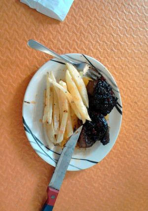 A picture of steak a la efilitha.