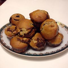 A picture of Nutella Blueberry Muffin.