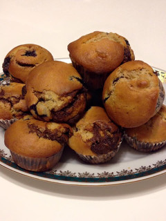 A picture of Nutella Blueberry Muffin.